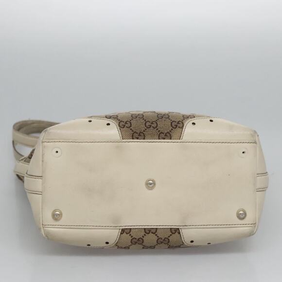 GUCCI GG Canvas Tote Bag Beige Gold - Picture 10 of 16